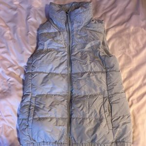 old navy, womens xs, grey puffer vest